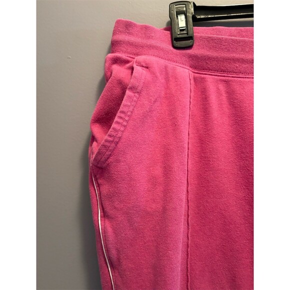 Nike Womens Sweatpants XL Pink Wide-Leg Drawstring Piped Athleisure - Picture 3 of 11